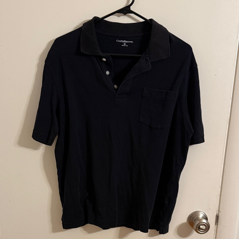 Croft & Barrow Men's Black Polo Shirt